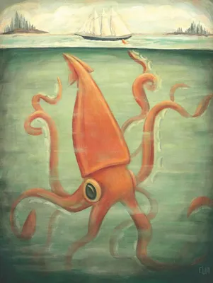 Obrázok produktu pre New York Puzzle Company – Puzzle Kraken Underneath – 500 dielov XXL, fantazijné