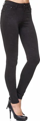 Produktbild von Elara Damen Stretch Hose Skinny Fit Jegging H92 Grau 54 (7XL)
