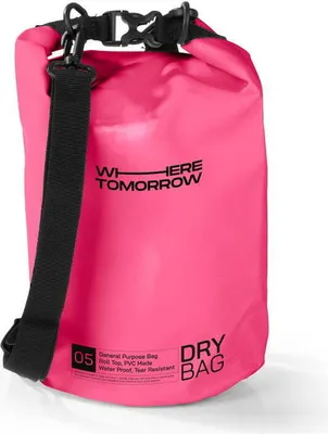 Zdjęcie produktu dla Suchy worek PVC Where Tomorrow - Style 01 - 5L - różowy