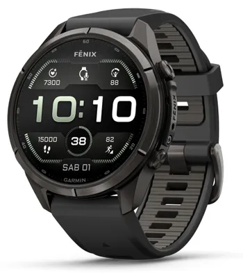 Immagine prodotto di Garmin 010-04335-11 | Fenix 9 Pro Ir, 43mm, Sapphire Amoled, All Crbn Gry Dlc Titanium Con Cinturino Black/pble Gray