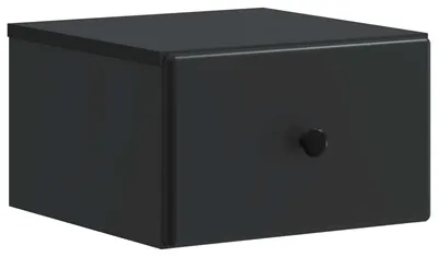 Produktbild von Wandmontierter Nachttisch Schwarz 34,5 x 33 x 20 cm