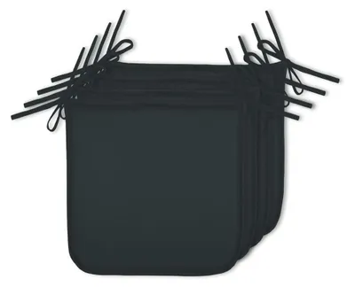 Produktbild von Fabric Textile Gartenstuhlkissen - Set 4x Stuck - anthrazit - 38 x 38 x 4 cm