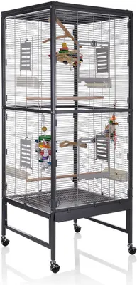 Produktbild von Voliere, Zimmervoliere, Käfig Paradiso 60 - Antik/Platinum
