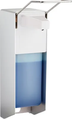 Produktbild von relaxdays Desinfektionsspender 10029927_0 silber Kunststoff 1,0 l