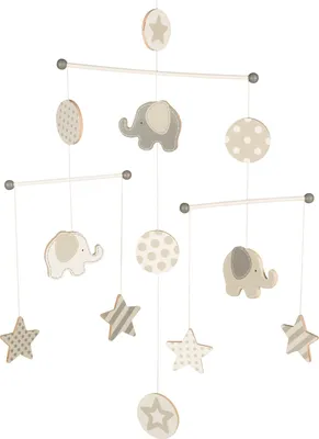 Obrázok produktu pre Goki Elephants and stars, Detská postieľka, Drevo