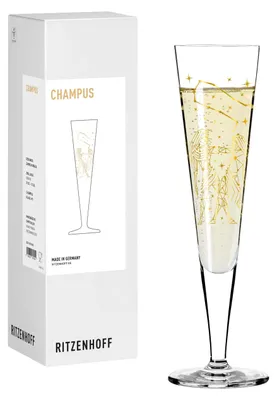 Produktbild von Ritzenhoff Astro Champagnerglas Zwilling 205 ml Kristallglas Gold 1er