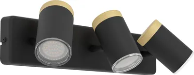 Produktbild von Eglo Leuchten 3er Spot Consuma schwarz 40 x 12 cm