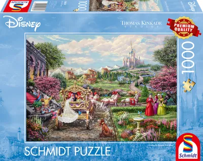 Immagine prodotto di Puzzle da 1000 pezzi: Cenerentola Disney di Thomas Kinkade