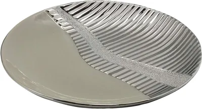 Imagen del producto de Gilde Schale "Valletta" platin, grau Höhe 4,0 cm Durchm. 28,5 cm
