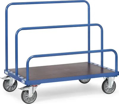 Produktbild von fetra 4465, Stahl, Transportwagen, Blau, 750 kg, 4 Rad/Räder, 20 cm