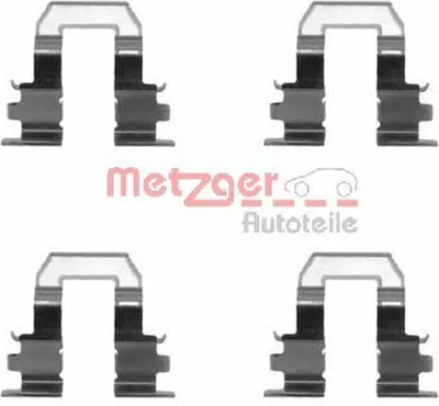 Produktbild von METZGER 109-1255 Zubehörsatz Scheibenbremsbelag Hinten für TOYOTA COROLLA Liftback (E11) COROLLA Compact (E11) CELICA (ST20, AT20) COROLLA Compact