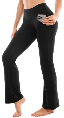 Productafbeelding van Dames Yoga Pants met Hoge Taille en Flared Pijpen