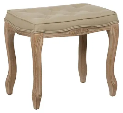 Produktbild von Bank – Beige – Aus Gummibaumholz – 50 x 47 x 36 cm – Montage erforderlich
