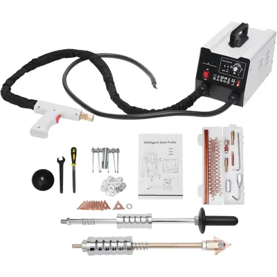 Immagine prodotto di Dispositivo di traino per carrozzeria - Saldatrice a punti / Pistola di saldatura - 3 kW - 220 V - 3500 A - Per la riparazione professionale di carrozzerie automobilistiche