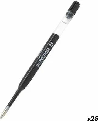Obrázek produktu pro Náplň pro biros Inoxcrom M černá 1 mm (25 kusů)