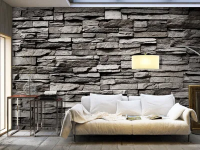Produktbild von Vlies Fototapete Steinwand 400x280 cm Tapeten Wandtapete XXL Steintapete Steine Stein Mauer Steinoptik 3D f-B-0020-a-a