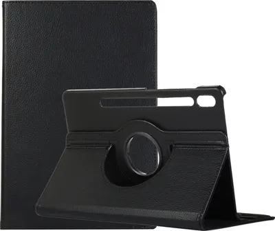 Produktbild von Mobigear DuoStand  Samsung Galaxy Tab S9 Hülle Drehbare Klapphülle - Schwarz