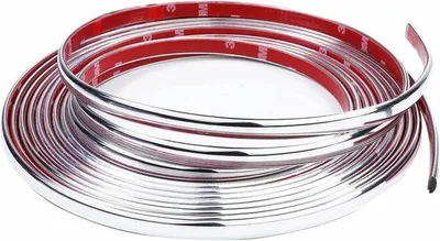Obrázok produktu pre Chrómová ozdobná páska do áut – samolepiaca – 15 mm x 5 m