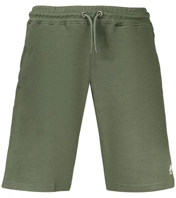 Image de Short pour homme : short vert en piqué avec taille élastiquée et 3 poches
