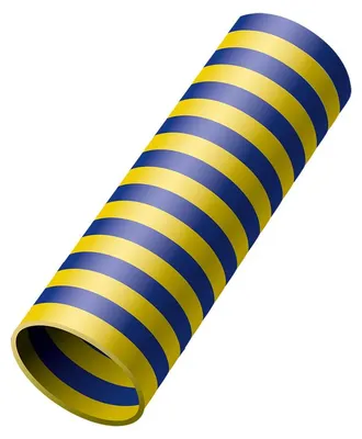Produktbild von Luftschlangen 18 x 4 m Blau-Gelb