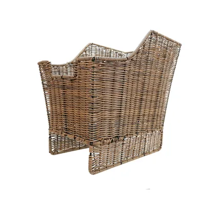 Immagine prodotto di Cestino posteriore per bici SachsenRad, cestino portapacchi rimovibile in polyrattan di alta qualità, accessori per e-bike e city bike