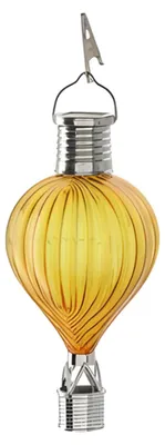 Produktbild von Cepewa Solar LED-Ballon-Hangeleuchte - gelb - H17 cm - Heisluftballon - Gartenleuchte/Ausenlampe