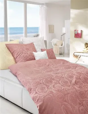 Produktbild von Dormisette by Wülfing Damast Bettwäsche - Größe: 155/220 cm + 80/80 cm; flieder, 773432