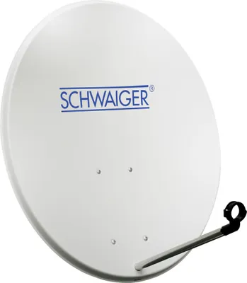 Produktbild von Schwaiger Satellitenspiegel Stahl Offset Antenne Ø 72 cm hellgrau