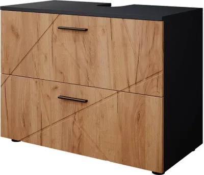 Produktbild von Waschbeckenunterschrank Vicco Irma Goldkraft Eiche/Anthrazit 80 x 58.6 cm, Model 37574