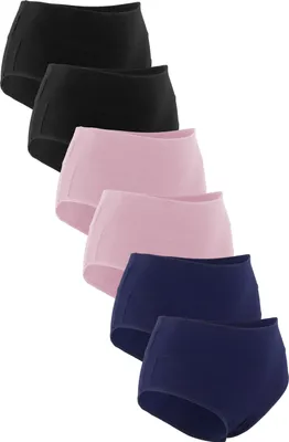 Produktbild von Fabio Farini - 6 Stück Frauen Unterhosen - High-Waist Damen Slip mit bequemem Bund im sportlich modernen Design