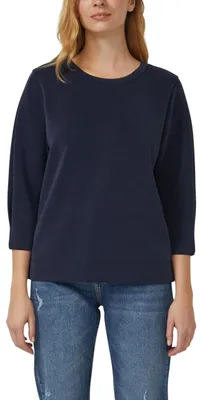 Productafbeelding van s.Oliver 2174983.5959.42, Trui, Volwassen, Dames, Blauw, Relaxte pasvorm, 3/4 mouw