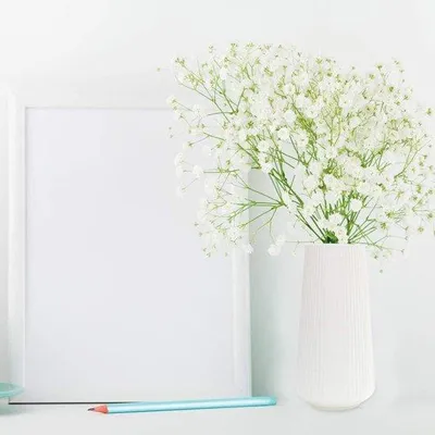 Produktbild von Moderne Plastikvase hoch für Wohnzimmer und Büro Dekoration