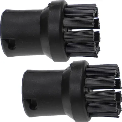 Produktbild von vhbw 2x Rundbürste kompatibel mit Kärcher K 1501, K 1001, JTK 1205, K 1102, K 1201, K 1401 plus, K 1405, K 1100, K 1003 Dampfreiniger - Dampfbürste