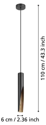 Produktbild von EGLO LED Hängelampe Barbotto, Pendelleuchte über Esstisch mit indirekter Beleuchtung, Hängeleuchte, GU10-Leuchtmittel, warmweiß,