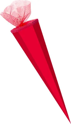 Produktbild von Bastel Schultüte / Länge: 85cm / eckig / Farbe: rot