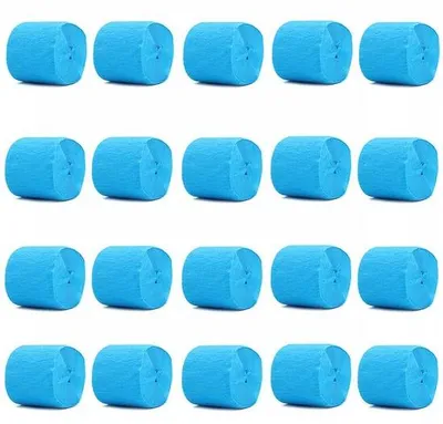 Produktbild von Krepppapier 20 Rollen 3,5 cm x 10 m - Partydekoration - Hangende Dekorationen - Festtagsdekoration