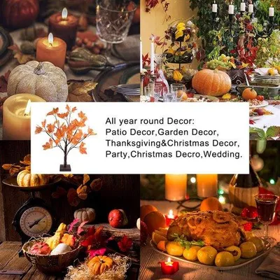 Zdjęcie produktu dla Halloweenowa dekoracja stołu z drzewkiem świetlnym