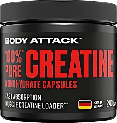 Produktbild von Body Attack 100% pure Creatine 240 Kapseln