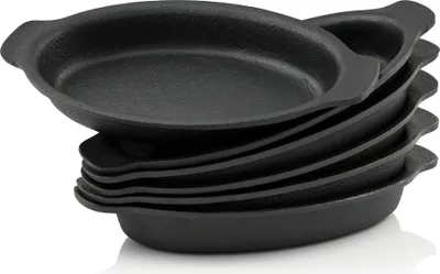 Produktbild von BBQ-Toro Servierpfännchen (6-er Set) | Gusseisen Grillpfannen