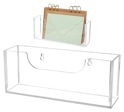 Image de Solidchoice - Organisateur mural en acrylique pour documents et magazines