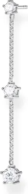 Produktbild von Thomas Sabo Einzel Ohrring weiße Steine silber H2150-051-14 Ohrringe
