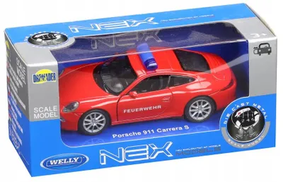 Produktbild von Welly Porsche 911 Carrera S Feuerwehrauto Metall Spielzeug