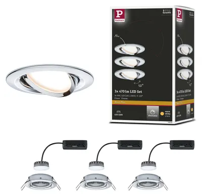 Productafbeelding van Paulmann LED inbouwspot Nova Plus, basisset, kantelbaar