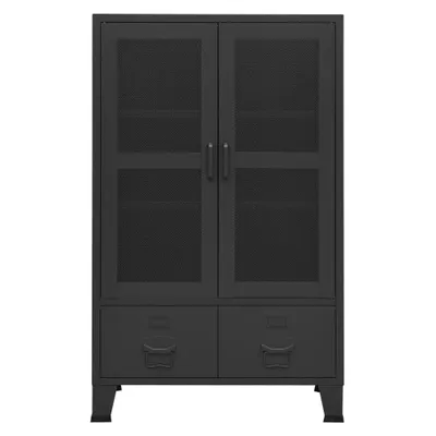 Produktbild von "2026 Aktion" Lagerschrank Industrial Schwarz 70x40x115 cm Metall DEMöbel 6640833