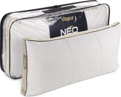Produktbild von Vitapur Kopfkissen NEO cm aus Quer Geschnittener Memory Foam und Mikrofasern (40x80 cm), der Spielveränderer Unter den Kopfkissen
