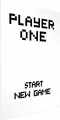 Produktbild von Posterpapier Poster - Start New Game 29.7x42 cm Text m-A-0773-ao-a