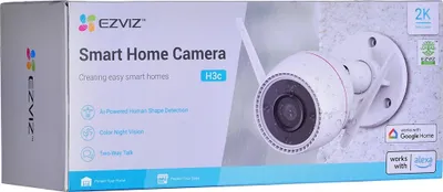 Obrázek produktu pro EZVIZ H3C 2K, Bezpečnostní IP kamera, Venkovní, Kabelový a bezdrátový, CE / FCC / UKCA / UL / WEEE / RoHS / REACH, Zeď, Bílá