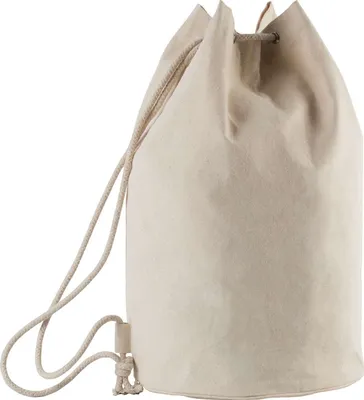 Produktbild von Kimood Baumwollbeutel Kordelzug Stoffsack Baumwollsäckchen, Größe:U, Farbe:Natural