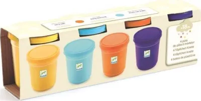 Immagine prodotto di Plastilina 4 tubi colori naturali, Djeco