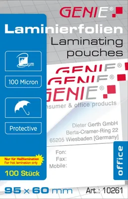 Produktbild von Genie 10261, Transparent, 95 x 60, 90 mm, 60 mm, 10 mm, 132 g